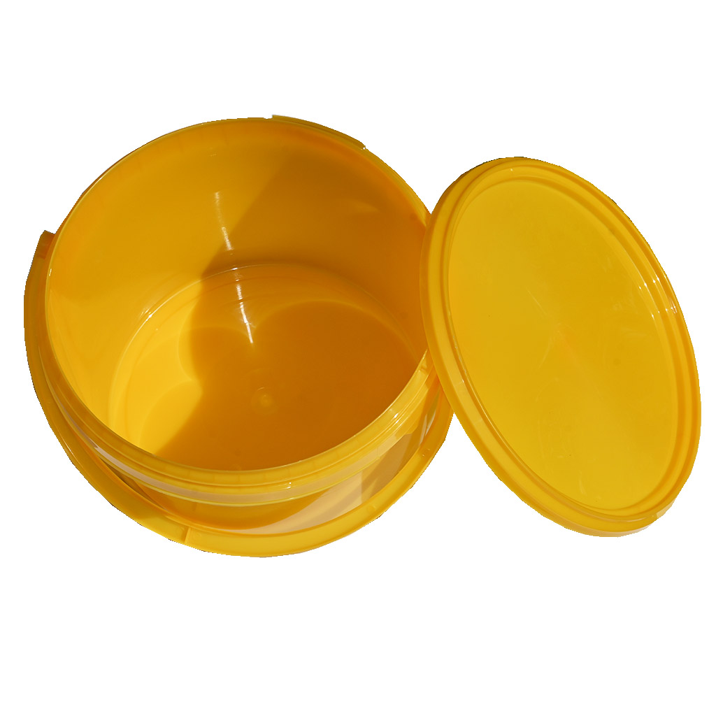 Secchiello per miele in plastica 4 kg giallo
