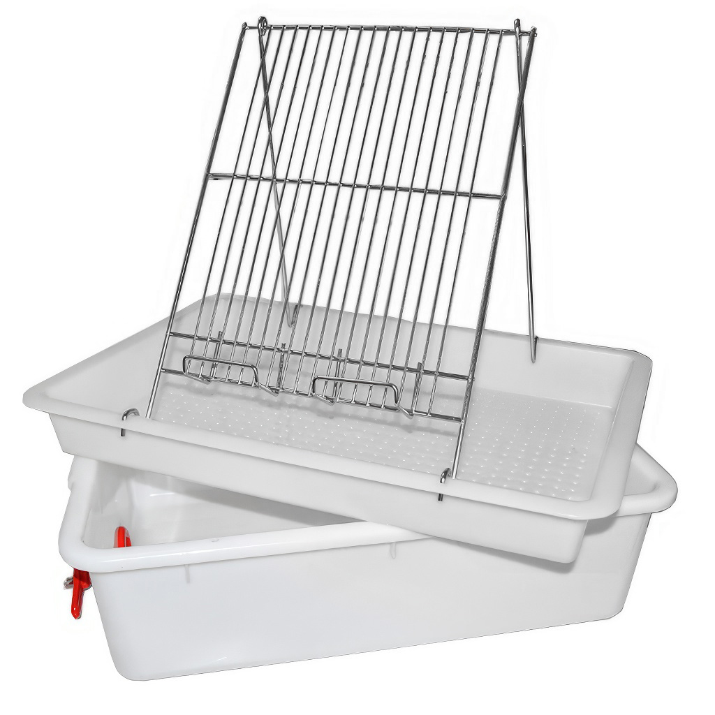 Vassoio per disopercolatura Mellarius - 1 telaio - vasca in plastica - acciaio inox