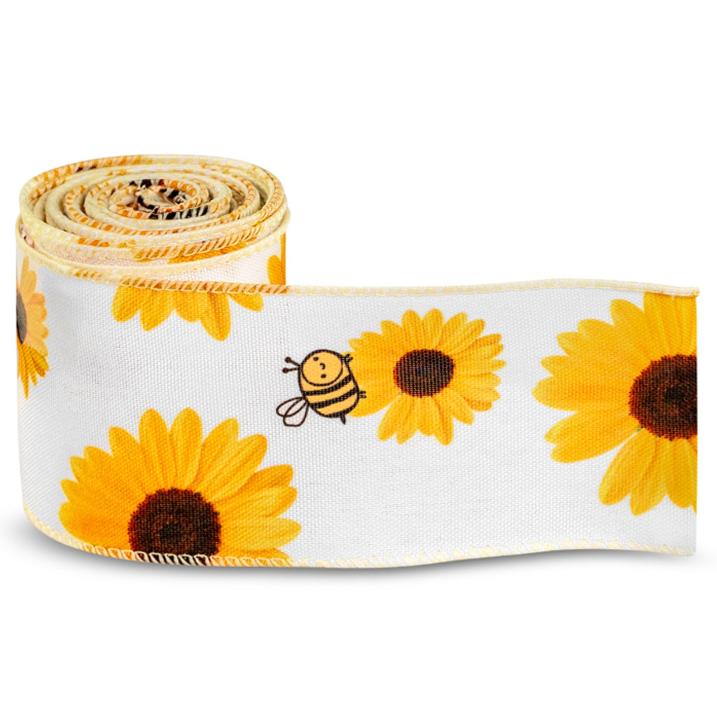 Nastro regalo girasole con apetta 64 mm
