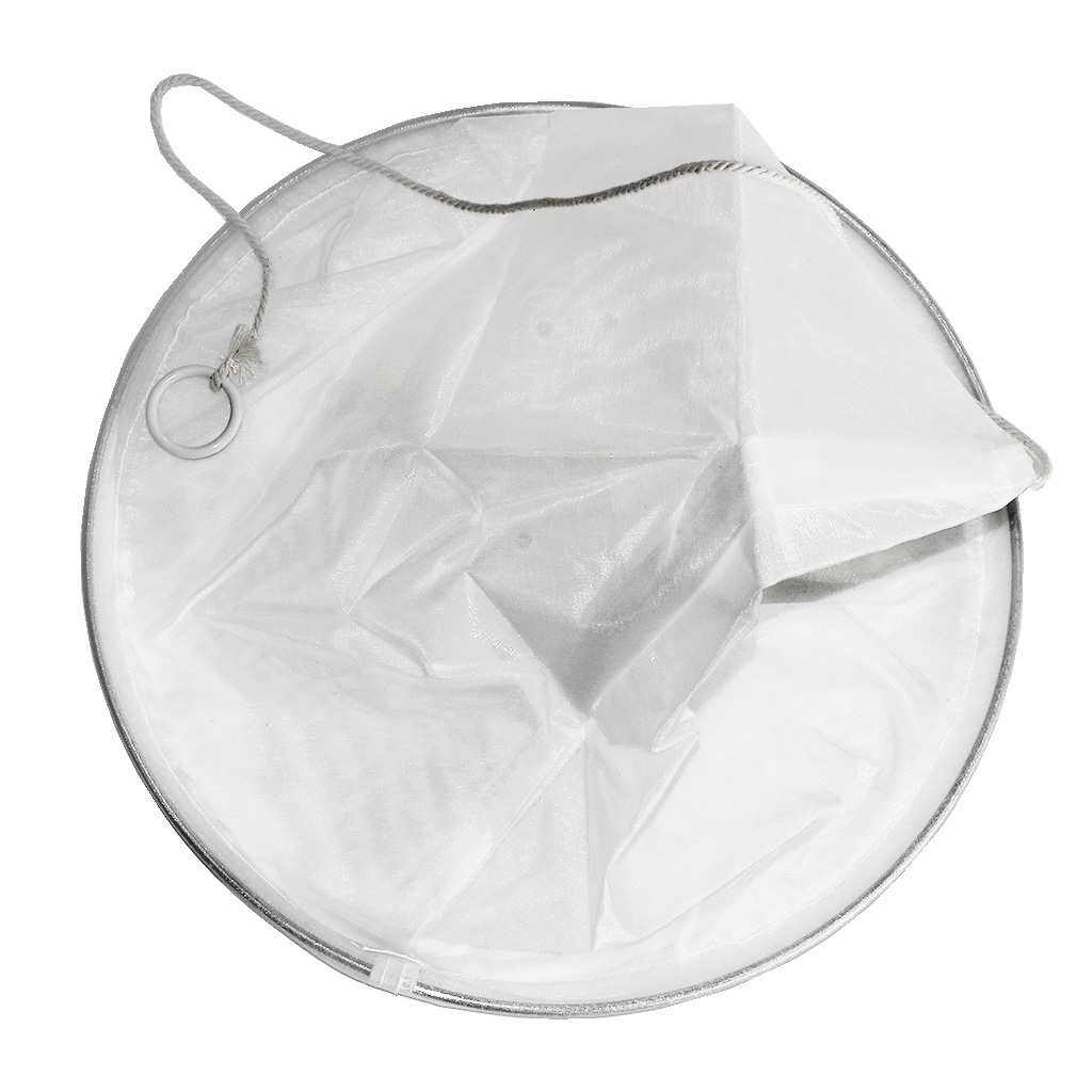 Filtro conico in acciaio inox con rinforzo - fine - 320 mm