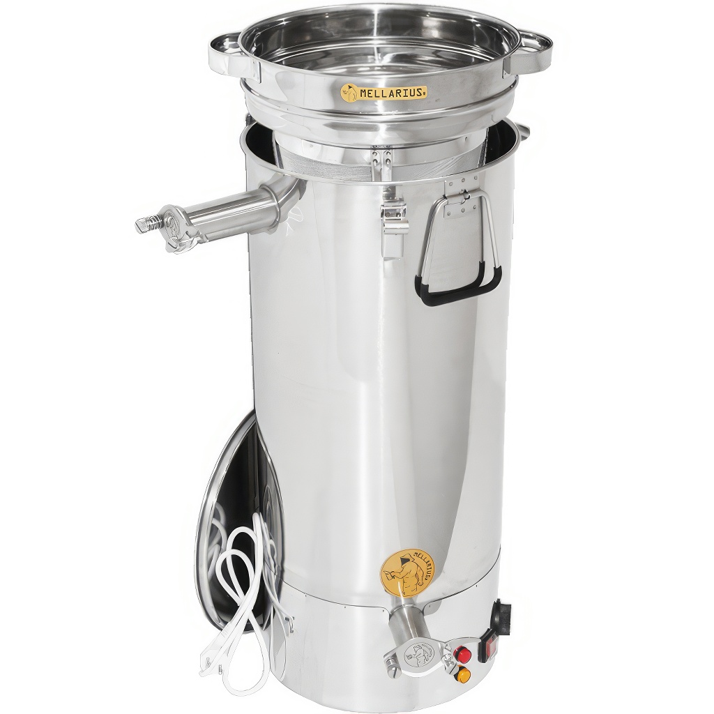 Maturatore e decantatore Mellarius MaxiLine 50 kg con elemento riscaldante integrato