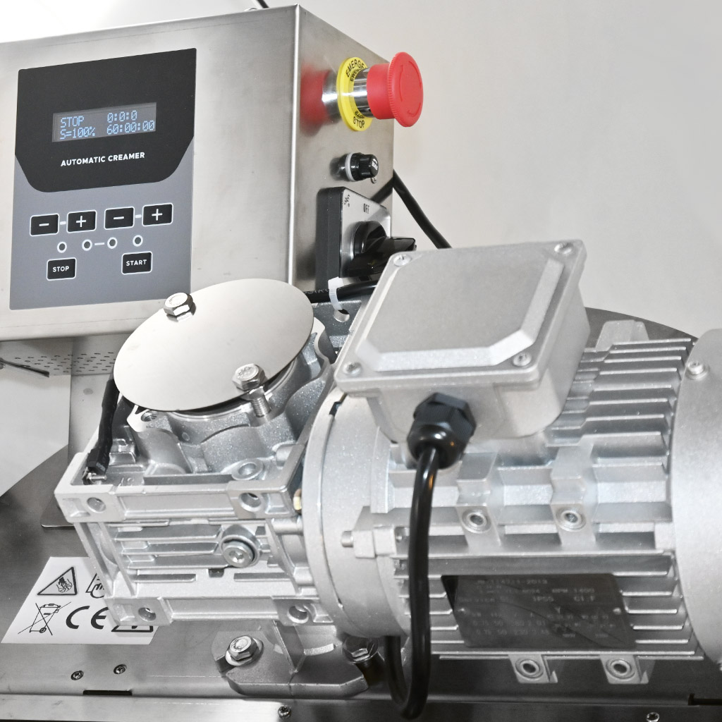 Macchina per la cremificazione con riscaldamento Mellarius MaxiLine 230 V capacità 100 kg - automatica