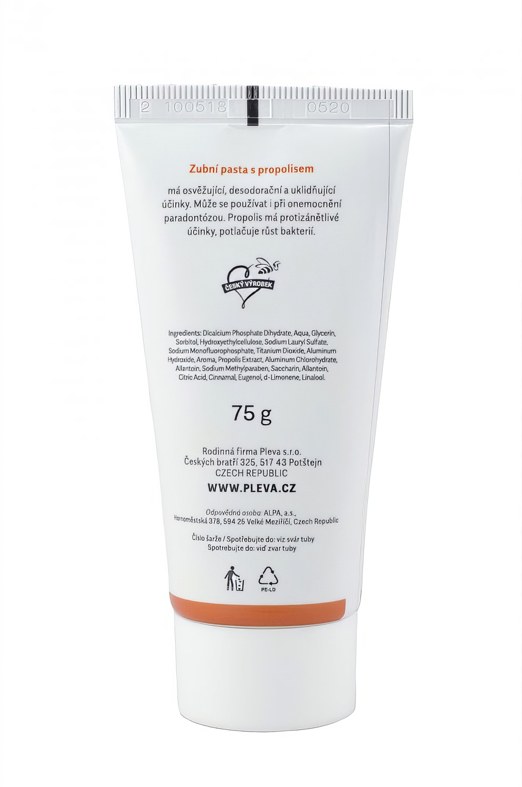 Dentifricio Pleva con propoli - 75 g