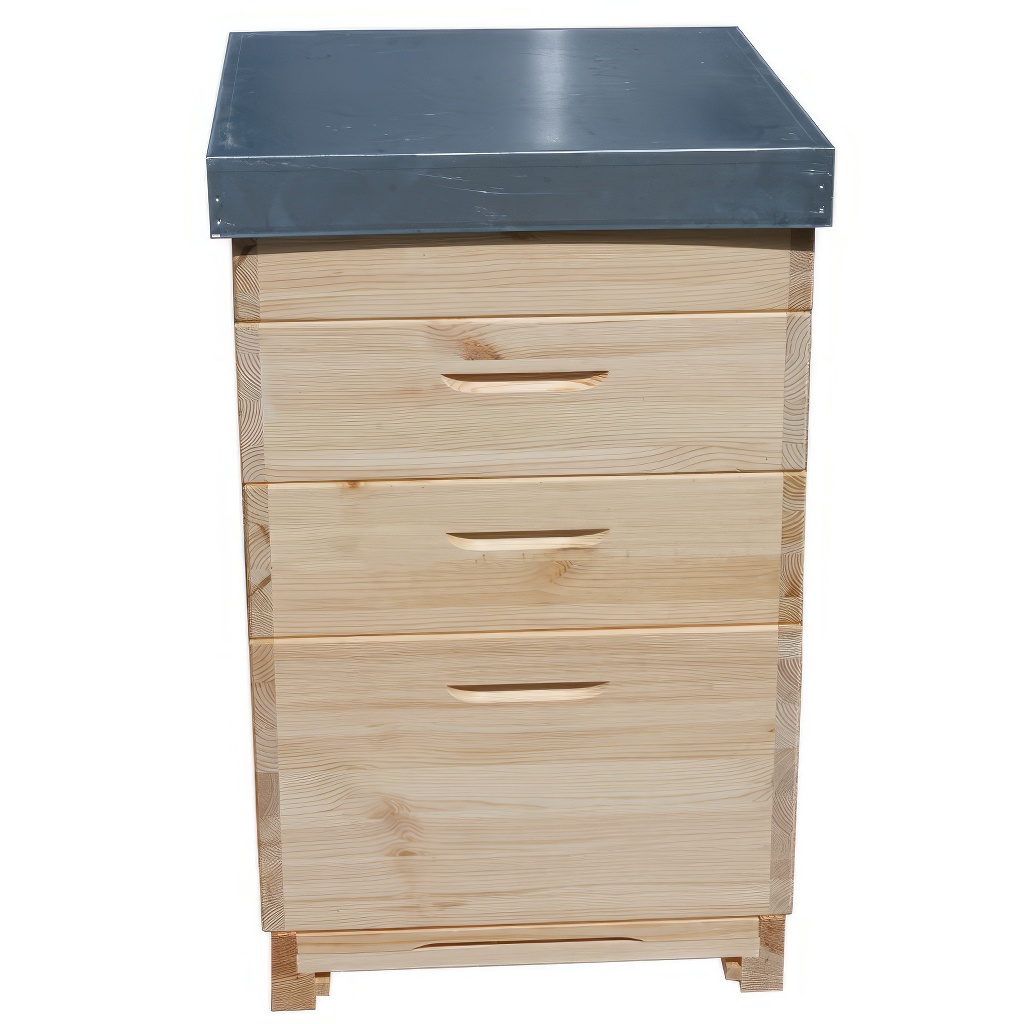 Arnia in legno Dadant US per 12 telaini - 1x 285 + 3x 141