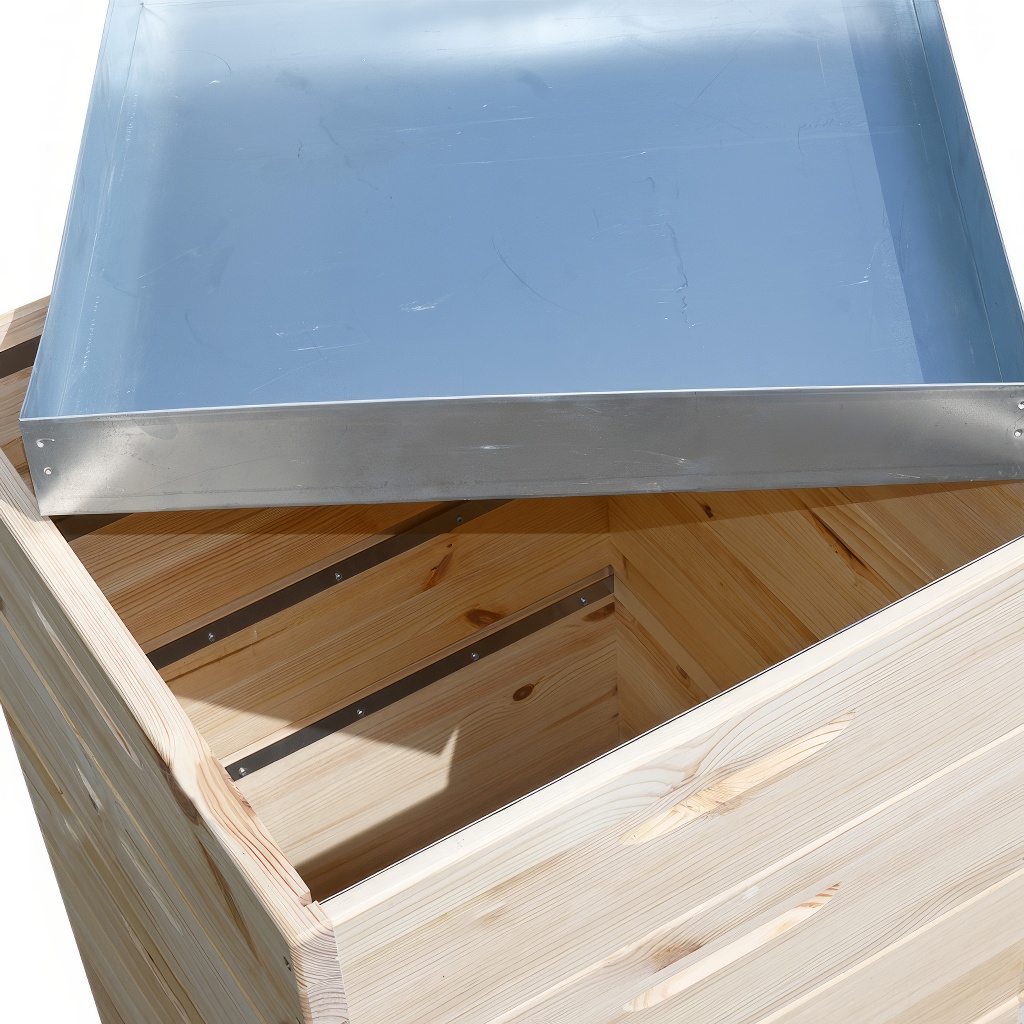 Arnia in legno Dadant US per 12 telaini - 1x 285 + 3x 141