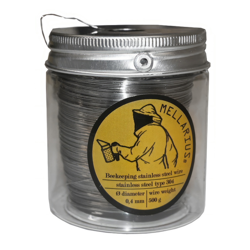 Filo per apicoltura MELLARIUS - acciaio inox con svolgitore 500 g