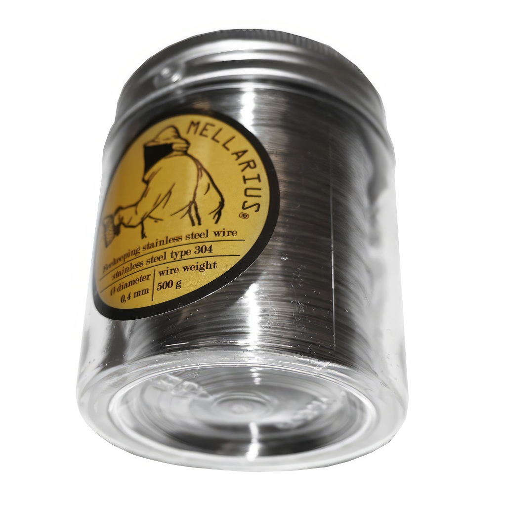 Filo per apicoltura MELLARIUS - acciaio inox con svolgitore 500 g