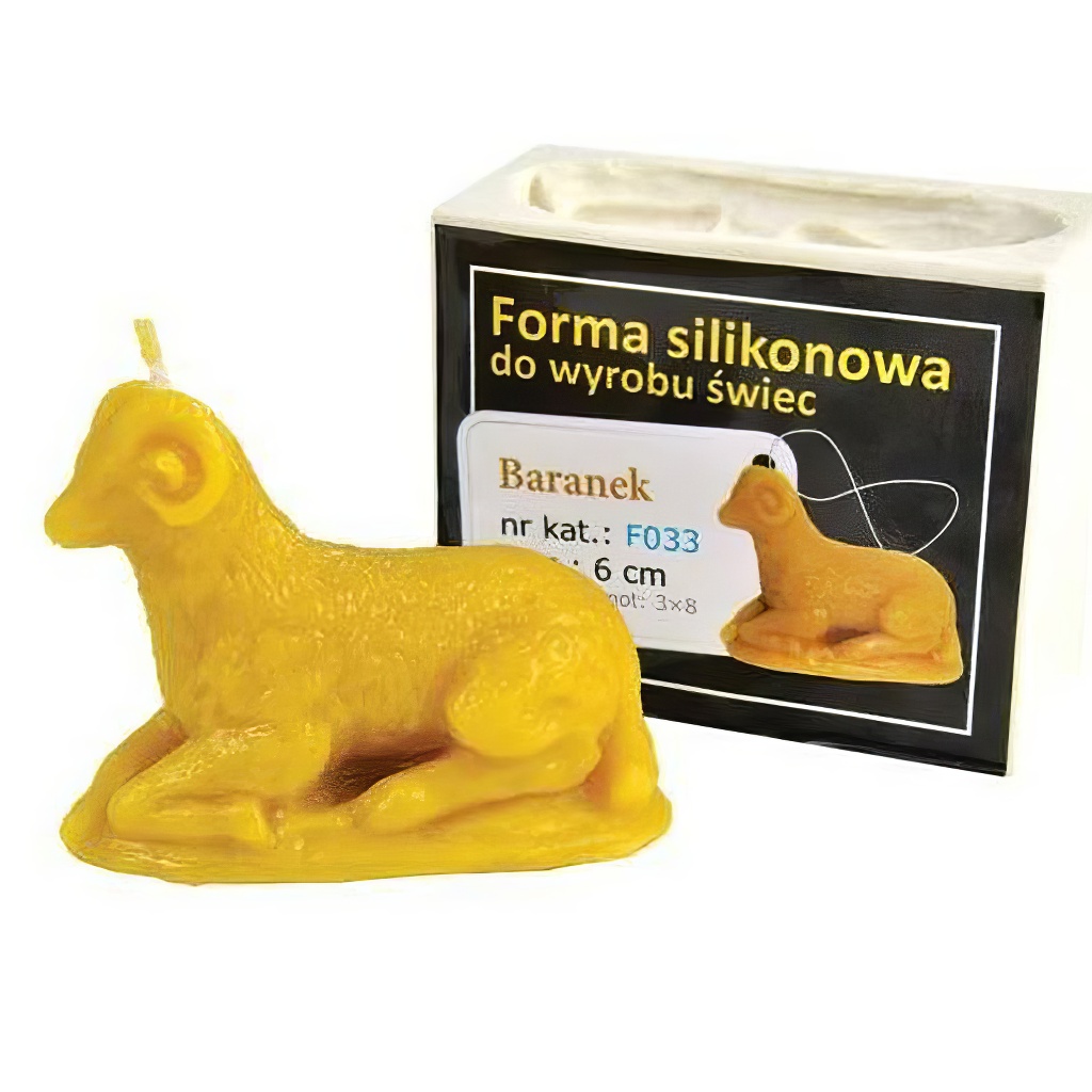 Stampo in silicone per candele - agnello - 6 cm - F033