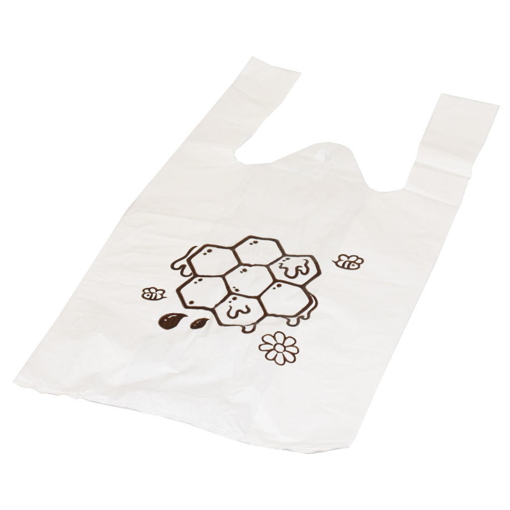 Sacchetti di plastica con manici - favo - 22 x 38 cm - 200 pezzi