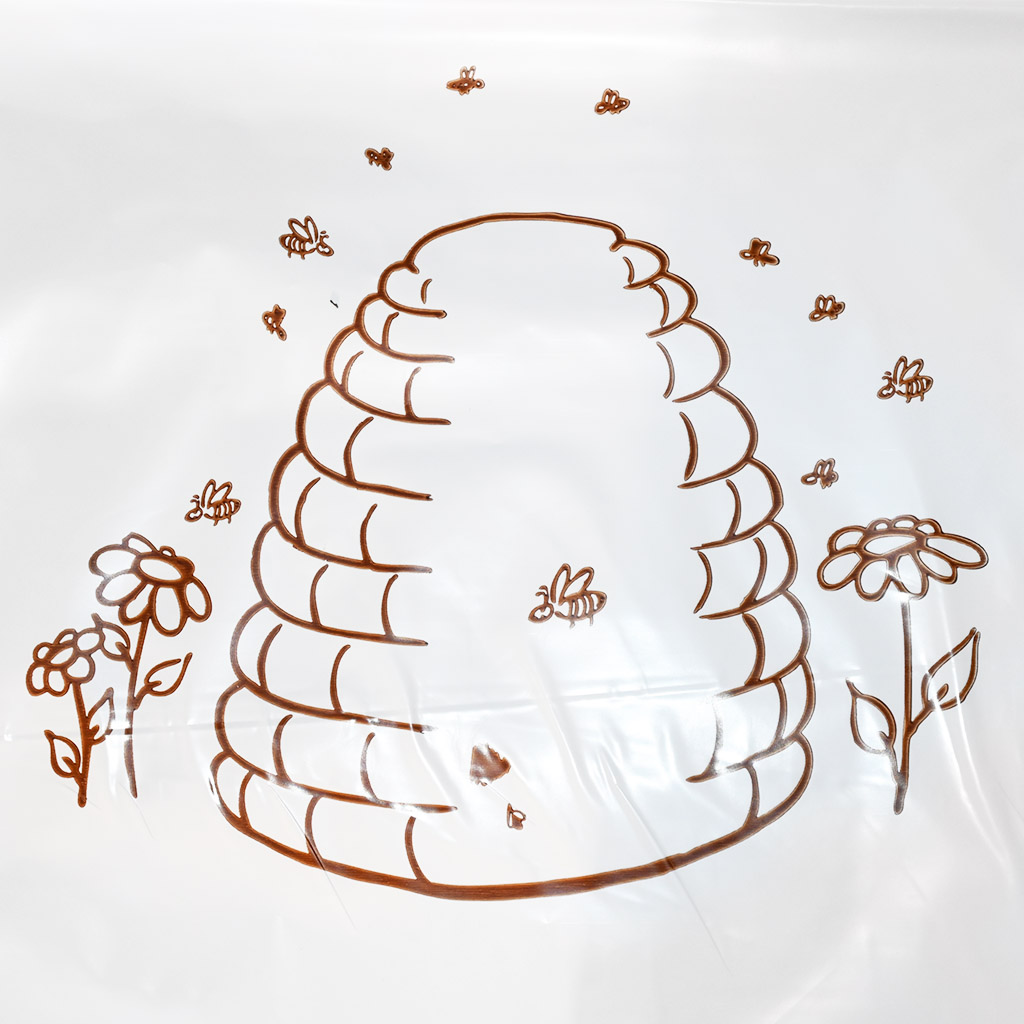 Sacchetti di polietilene con arnia 25×35 cm - 50 pz