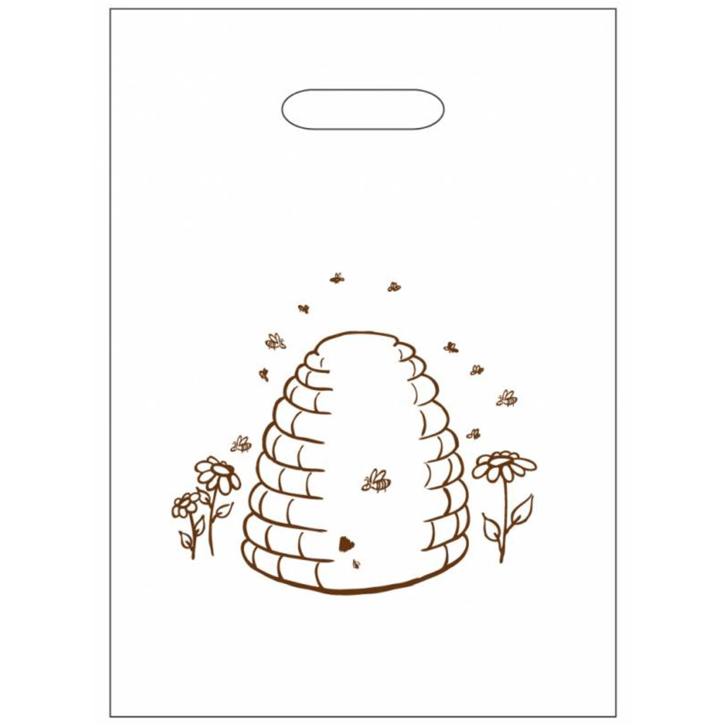 Sacchetti di polietilene con arnia 25×35 cm - 50 pz