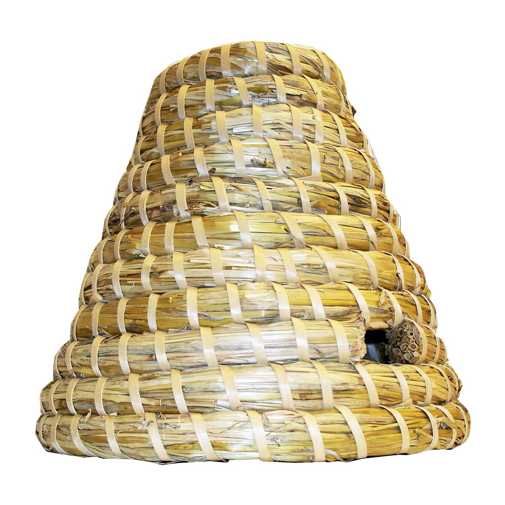 Piccola arnia di paglia