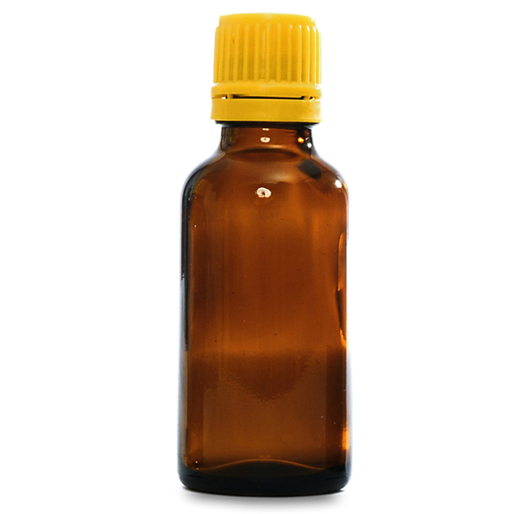 Boccetta di vetro marrone da 30 ml con contagocce