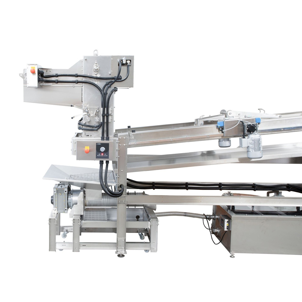 Linea di disopercolatura, macchina disopercolatrice PREMIUM 40 telai, estrattore 100 kg