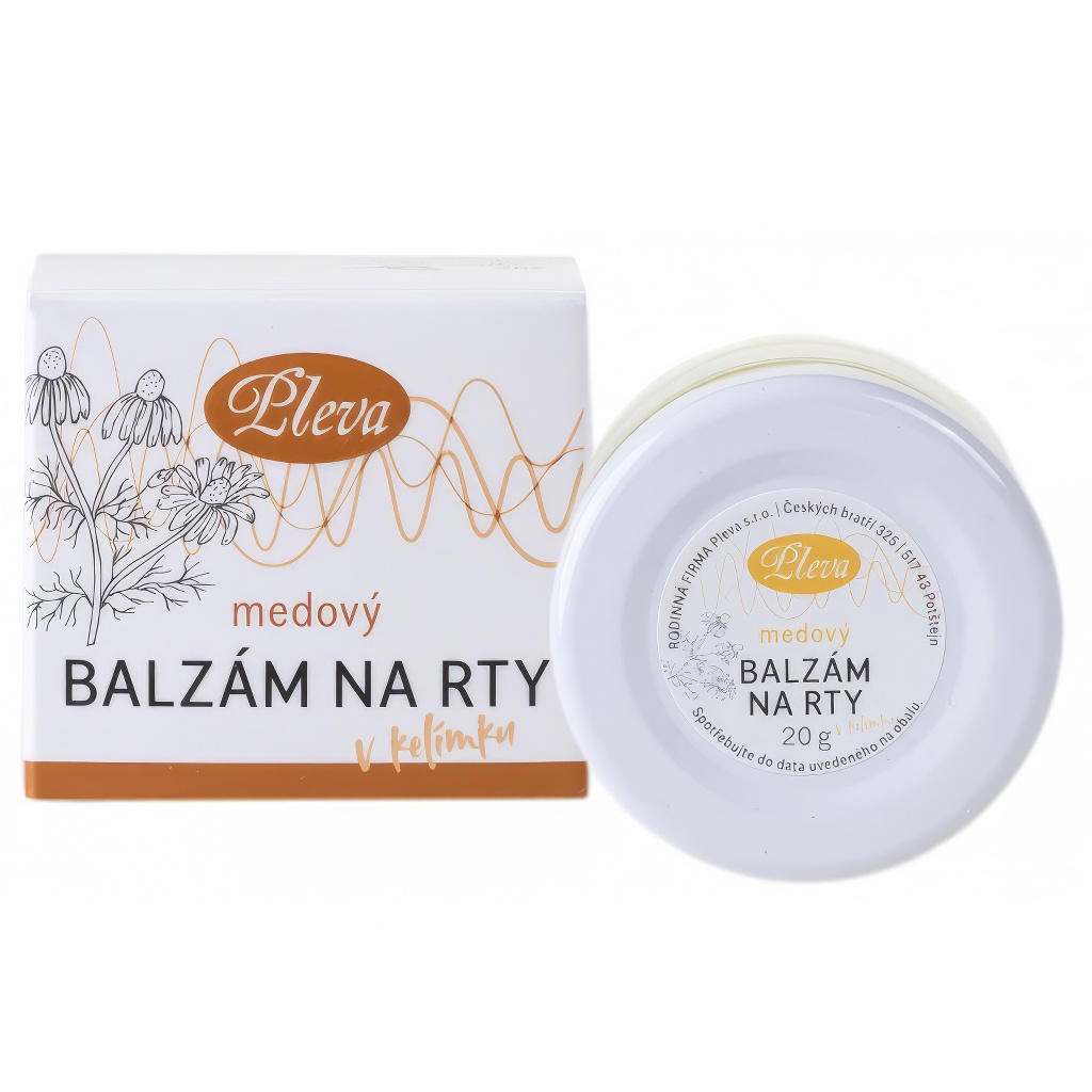 Balsamo per labbra al miele Pleva - vasetto - 15g