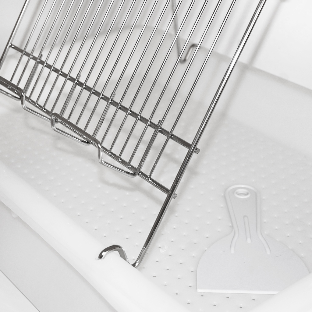Vassoio per disopercolatura Mellarius - 1 telaio - vasca in plastica - acciaio inox