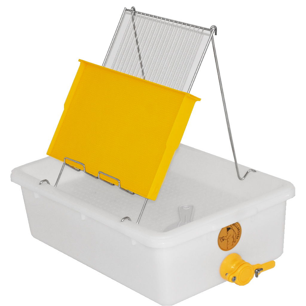 Vassoio per disopercolatura Mellarius - 1 telaio - vasca in plastica - acciaio inox