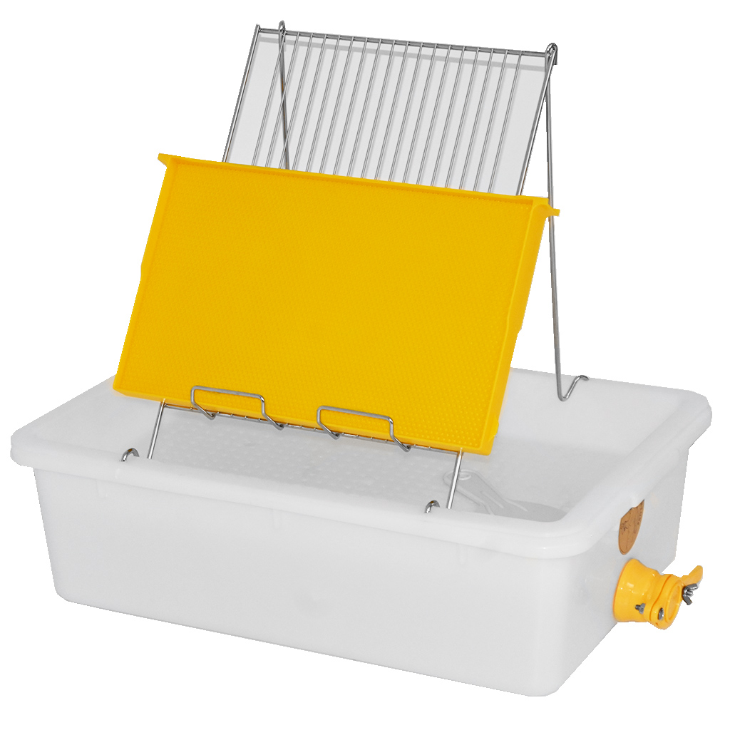 Vassoio per disopercolatura Mellarius - 1 telaio - vasca in plastica - acciaio inox
