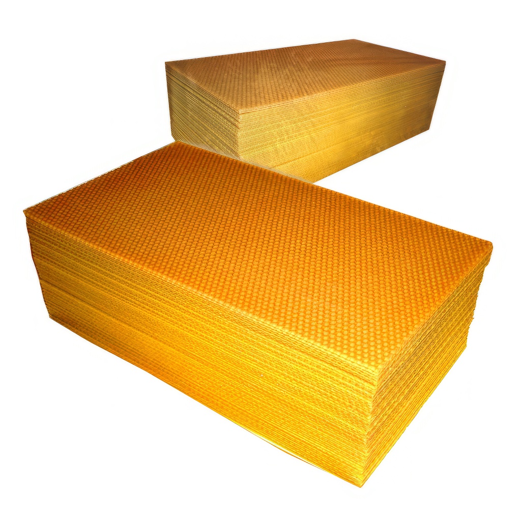 Fogli cerei di cera d'api Langstroth 1/1 (232) - 424x205 mm
