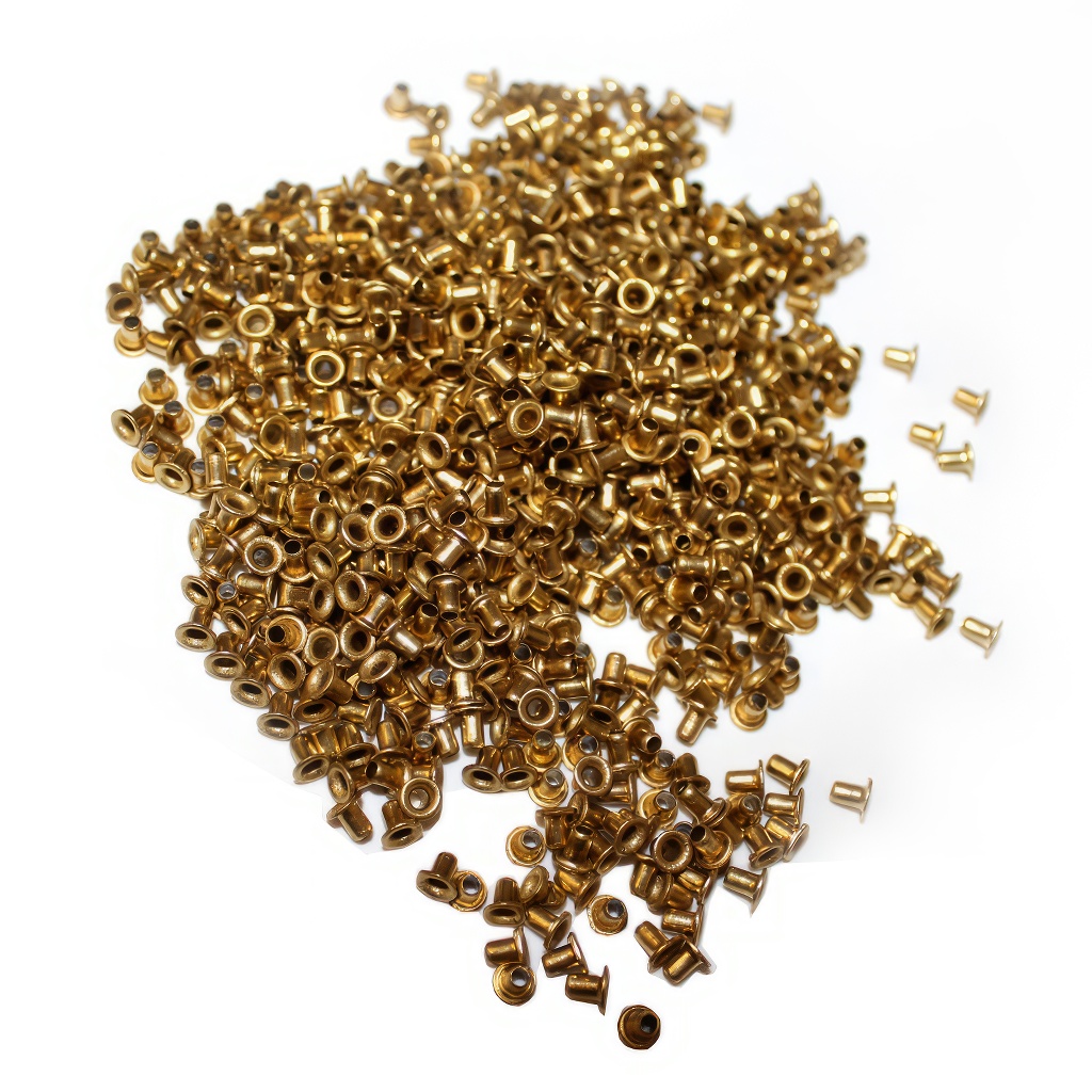 Occhielli per filo da telaini 500 pz - ottone