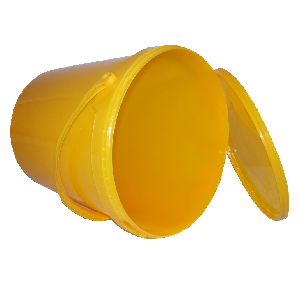 Contenitore per miele in plastica 25 kg giallo