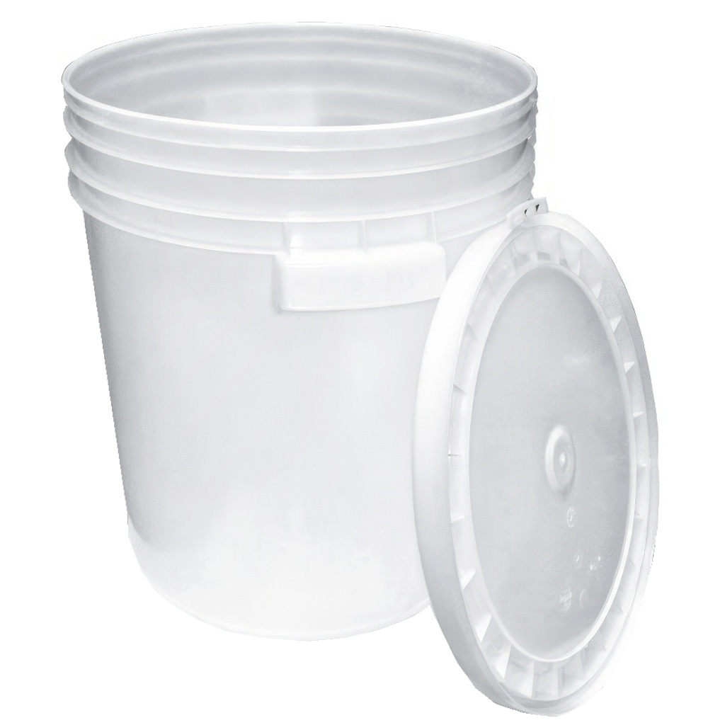 Secchiello per miele in plastica 35/40 kg bianco