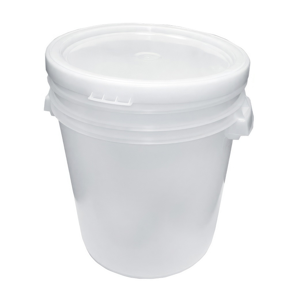 Secchiello per miele in plastica 35/40 kg bianco