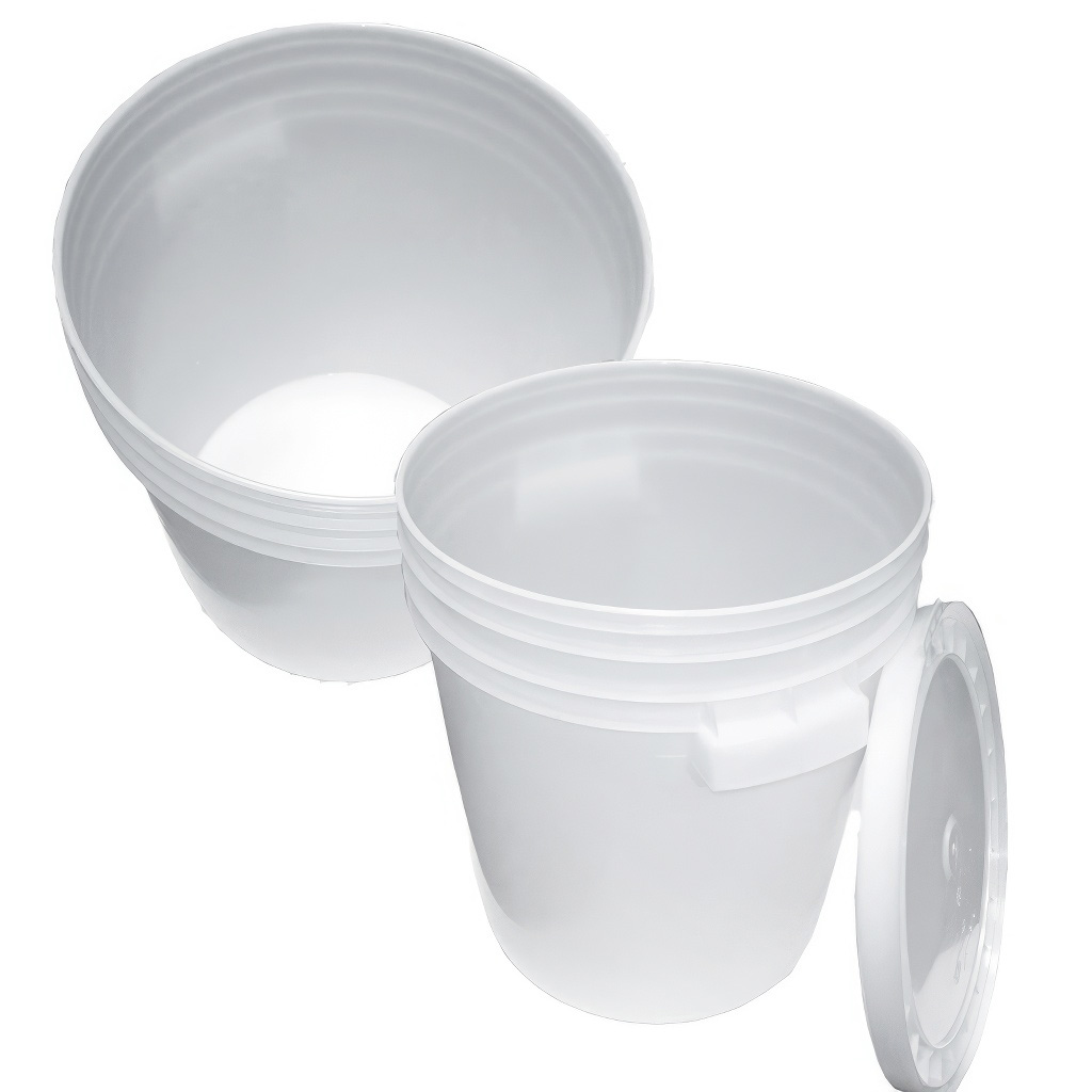 Secchiello per miele in plastica 35/40 kg bianco