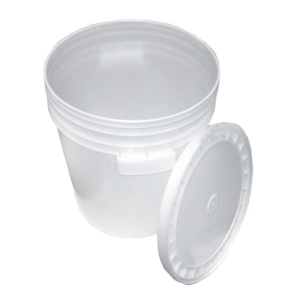 Secchiello per miele in plastica 35/40 kg bianco