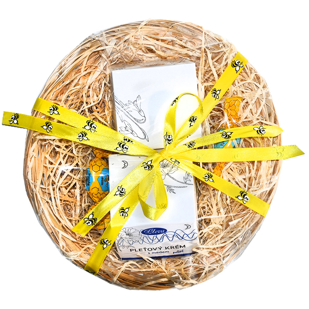 Cestino regalo Pleva con creme per il viso