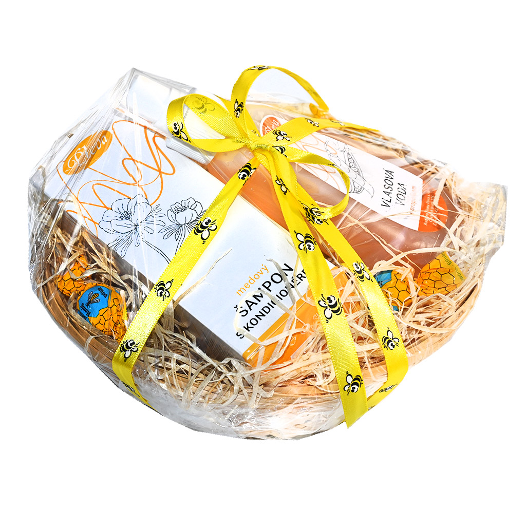 Cestino regalo Pleva con cosmetico per capelli II