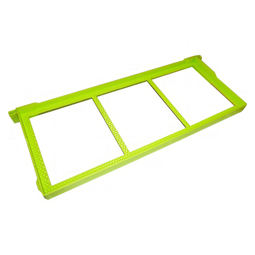 Telaino in plastica a costruzione libera Langstroth 2/3 159 - termotrattato - verde