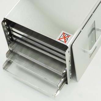 Essiccatore di polline in acciaio inox 32L, 6 cassetti
