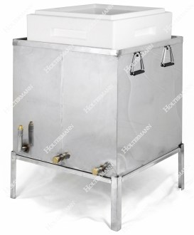 Fonditore di cera in acciaio inox con generatore di vapore 62 x 62 cm