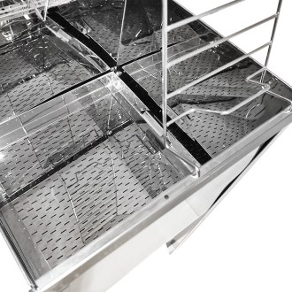 Banco da disopercolatura Mellarius con coperchio - 50 cm