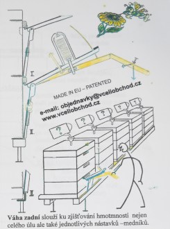 Bilancia per apicoltura, versione posteriore fino a 40 kg