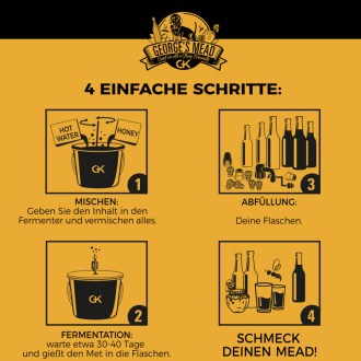 Set per la produzione di idromele casalingo – George's Mead (5 litri)