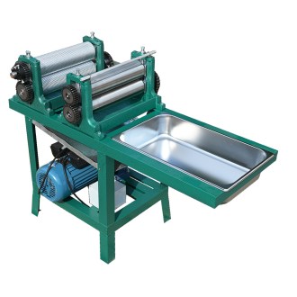 Pressa elettrica per fogli cerei a due rulli