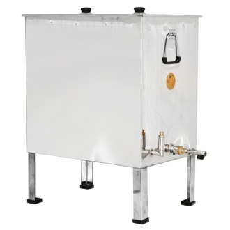 Scioglitore per cera in acciaio inox 62 x 42 cm