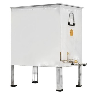 Scioglitore per cera in acciaio inox 62 x 42 cm