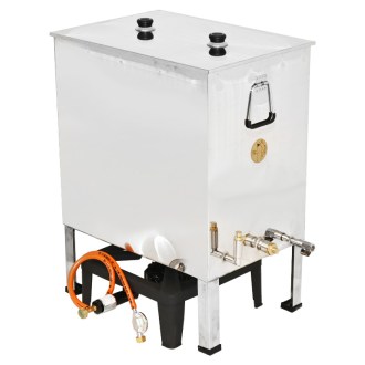 Fonditore di cera Mellarius con fornello a gas 62 x 42 cm