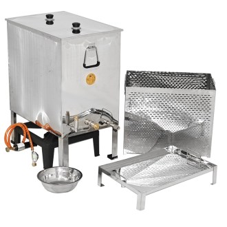 Fonditore di cera Mellarius con fornello a gas 62 x 42 cm