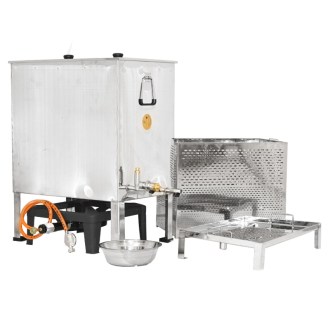 Fonditore di cera Mellarius con fornello a gas 62 x 42 cm