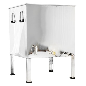 Fonditore di cera in acciaio inox 62 x 62 cm