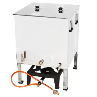 Fonditore di cera Mellarius con fornello a gas 62 x 62 cm