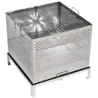 Fonditore di cera in acciaio inox 62 x 62 cm