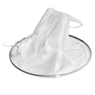 Filtro conico in acciaio inox con rinforzo - fine - 320 mm