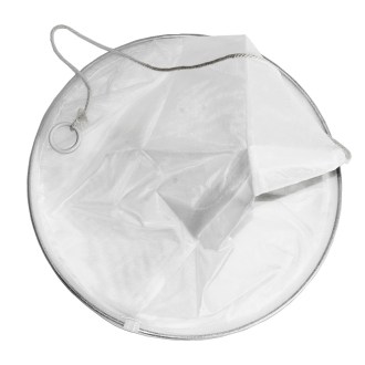 Filtro conico in acciaio inox con rinforzo - fine - 320 mm