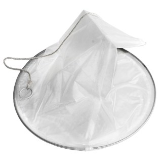 Filtro conico in acciaio inox con rinforzo - fine - 320 mm