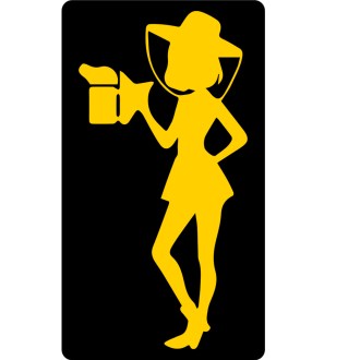 Adesivo apicoltrice - giallo